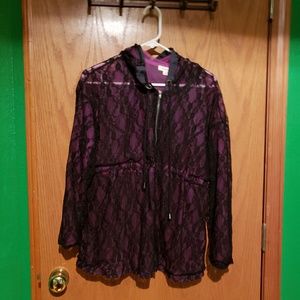 Black and pink floral mesh jacket the Snooki shop